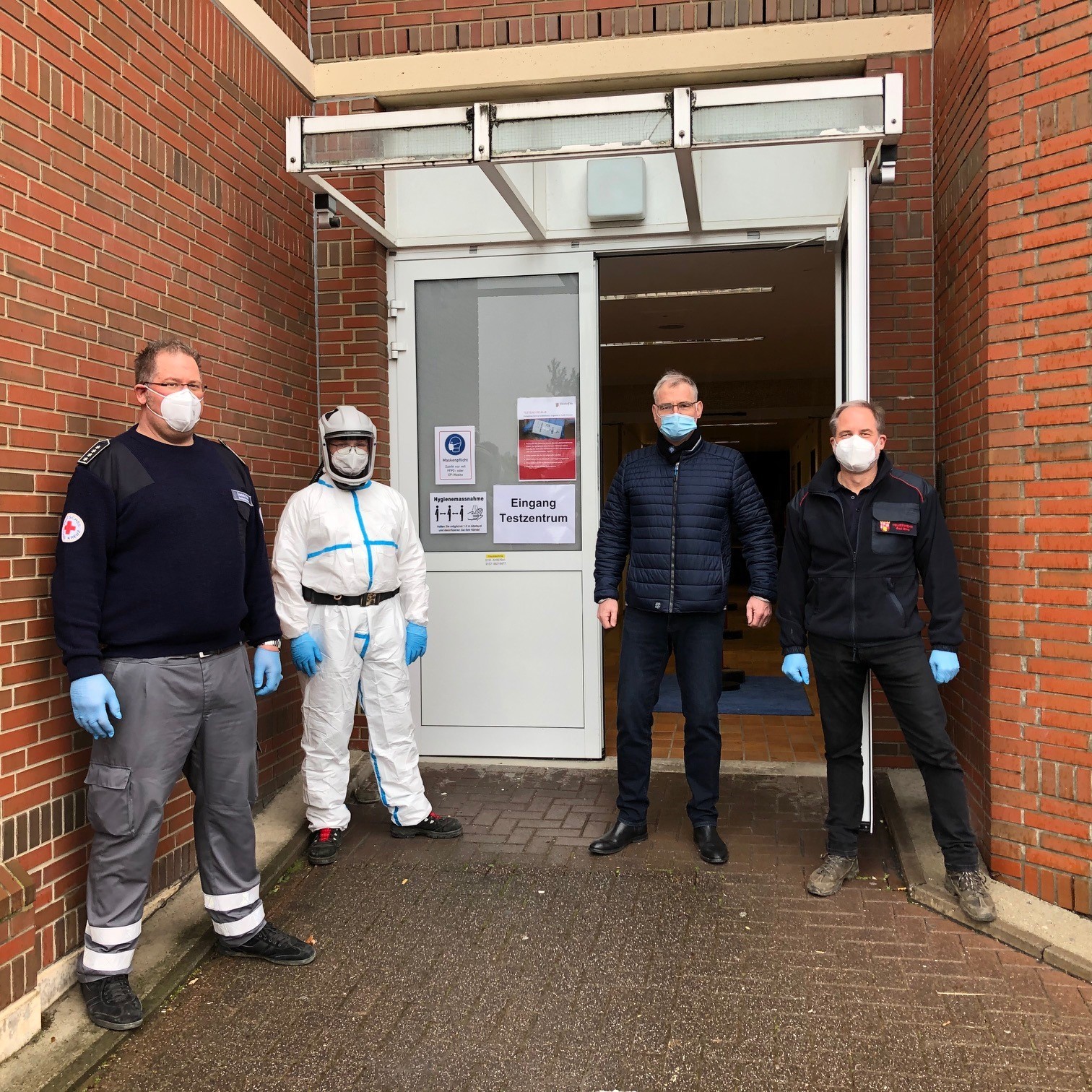 Bild zur Eröffnung des Schnelltestzentrums