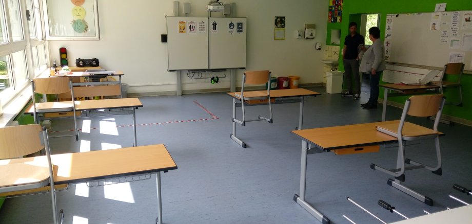 Bild eines Klassenraumes