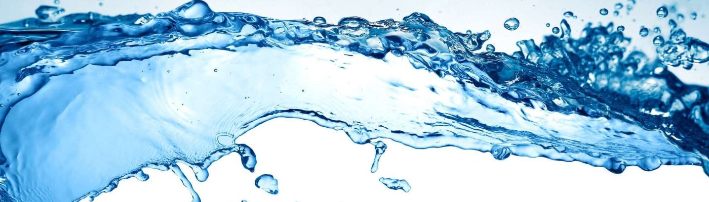 Water wave on white background