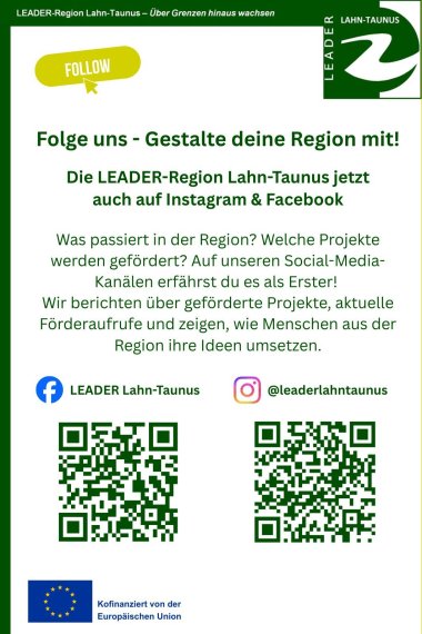 Folge uns - Gestalte deine Region mit! - 1 Folge uns - Gestalte deine Region mit! - 1